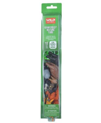 Nature Tube Rainforest Figurines, 12 Pieces
