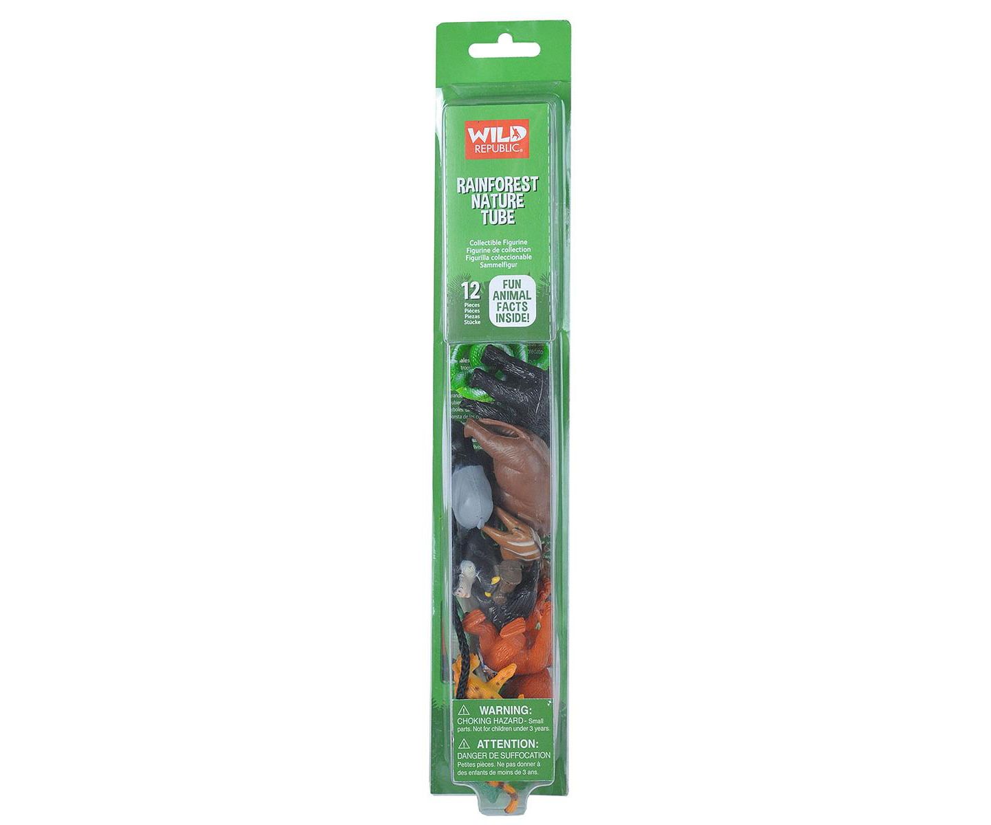 Детские фигурки Wild Republic Rainforest Nature Tube 12-Piece Figurine Set, Ages 3+ — фото 2