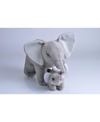 Mom & Baby Elephant Stuffed Animal, 12 Inches