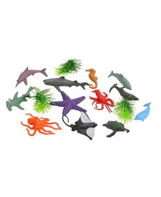 Polybag Mini Aquatic Figurines, 12 Pieces