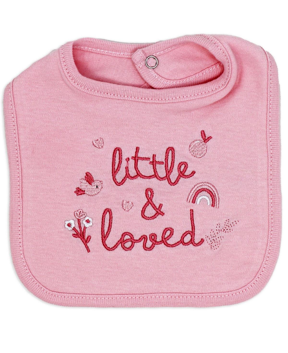 Rock-a-bye Baby Boutique Baby Girls Rose Bunnies Layette Gift, 8-piece Set In Pink