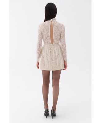 Women's Lace Long Sleeve Minidress