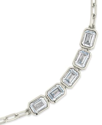 Nyssa Bezel Cubic Zirconia Station Bracelet