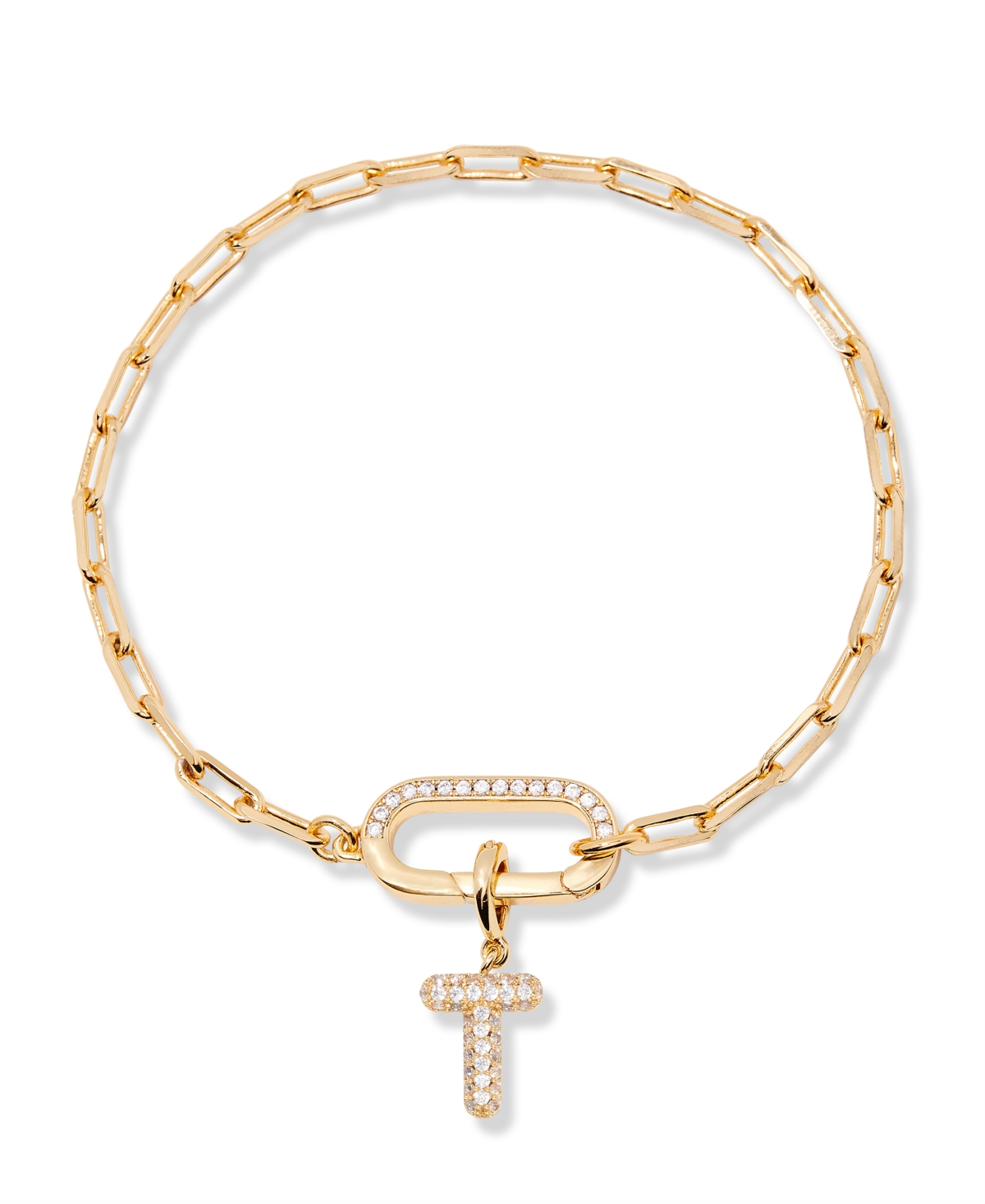 Brook & York Petra Initial Charm Bracelet In Letter T