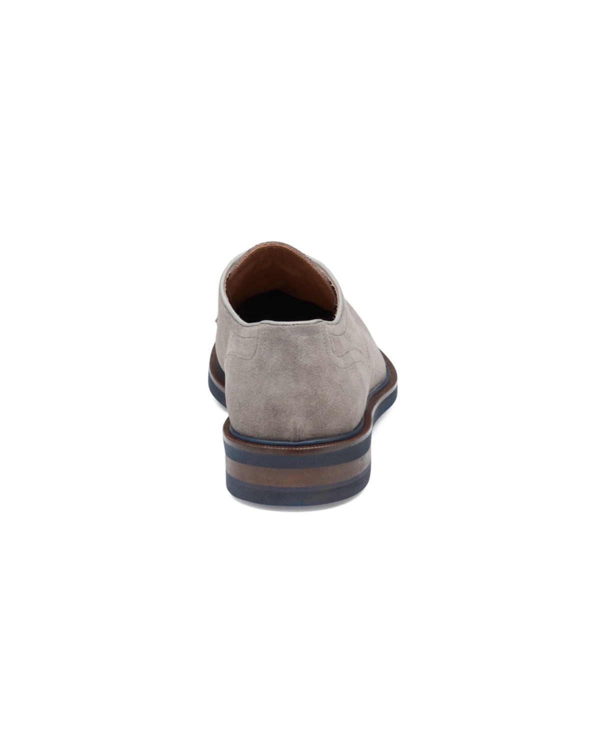 Johnston & Murphy Men's Hartley Plain Toe Shoe In Gray Italian Suede