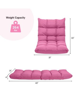 14-Position Adjustable Folding Lazy Gaming Sofa