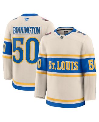 Fanatics Men's Jordan Binnington Cream St. Louis Blues 2025 NHL Winter Classic Premium Player 