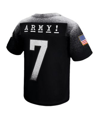 Big Boys and Girls Black Army Black Knights 2024 Rivalry Collection Alternate Replica Football Jersey