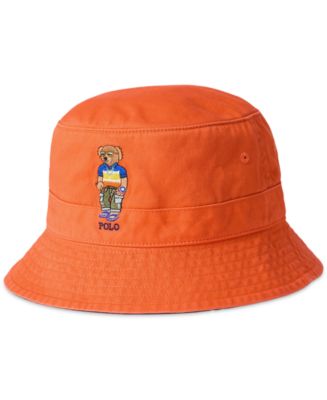 ☆POLO RALPH LAUREN☆ Polo Bear Twill Bucket Hat Red MAPOHGS Polo Ralph Lauren Men's Polo Bear Twill Bucket Hat - Macy's