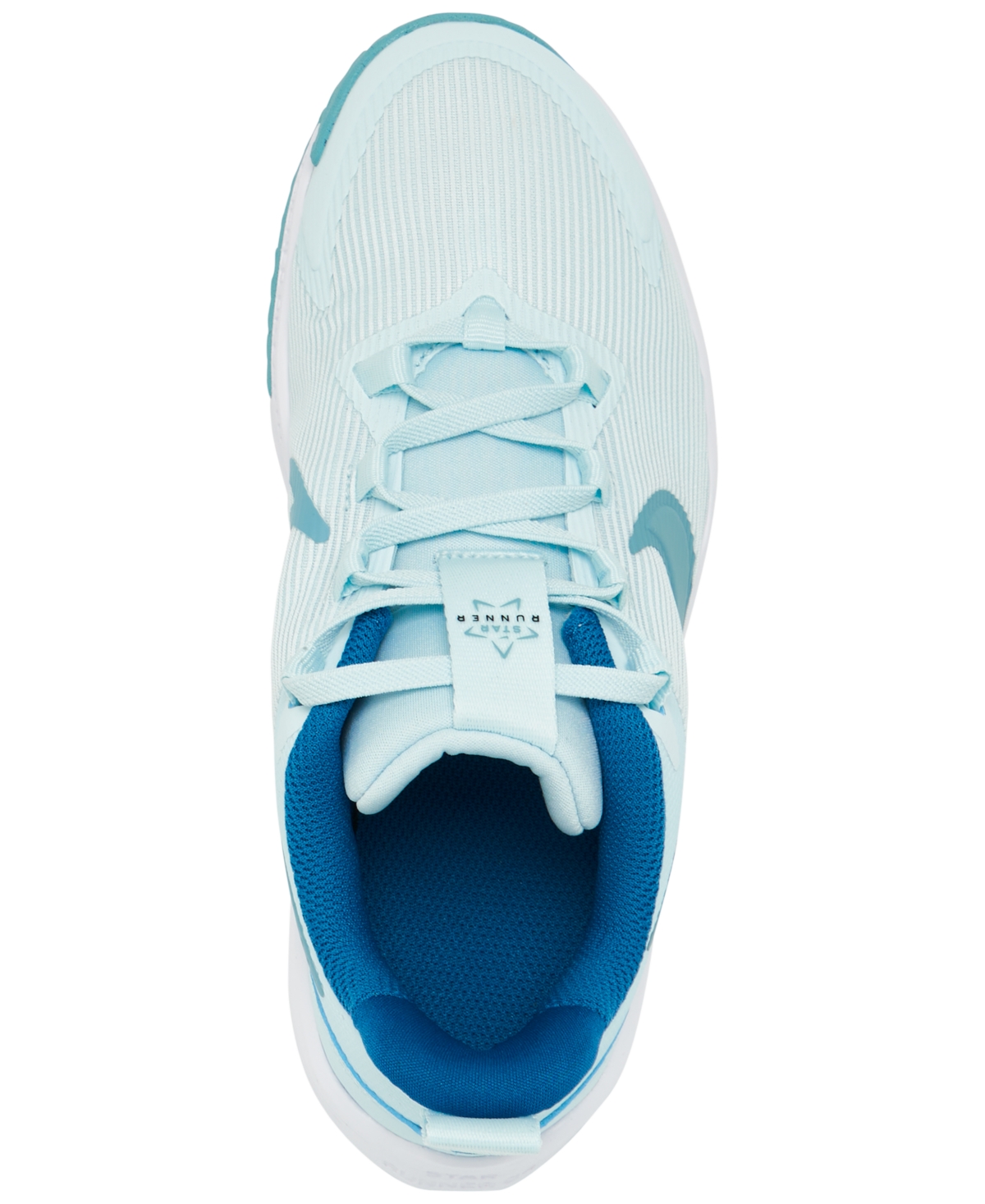 Nike Little Girls' Star Runner 4 Casual Sneakers From Finish Line In Glacier Blue
