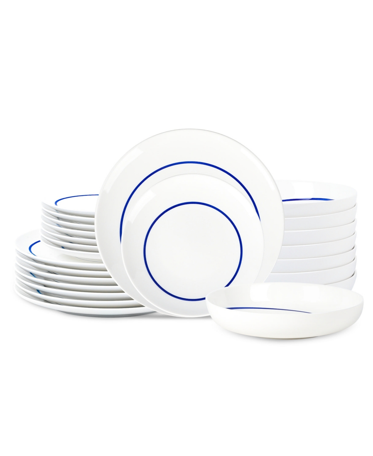Luna 24 Pc. Dinnerware Set, Service for 8 - Blue
