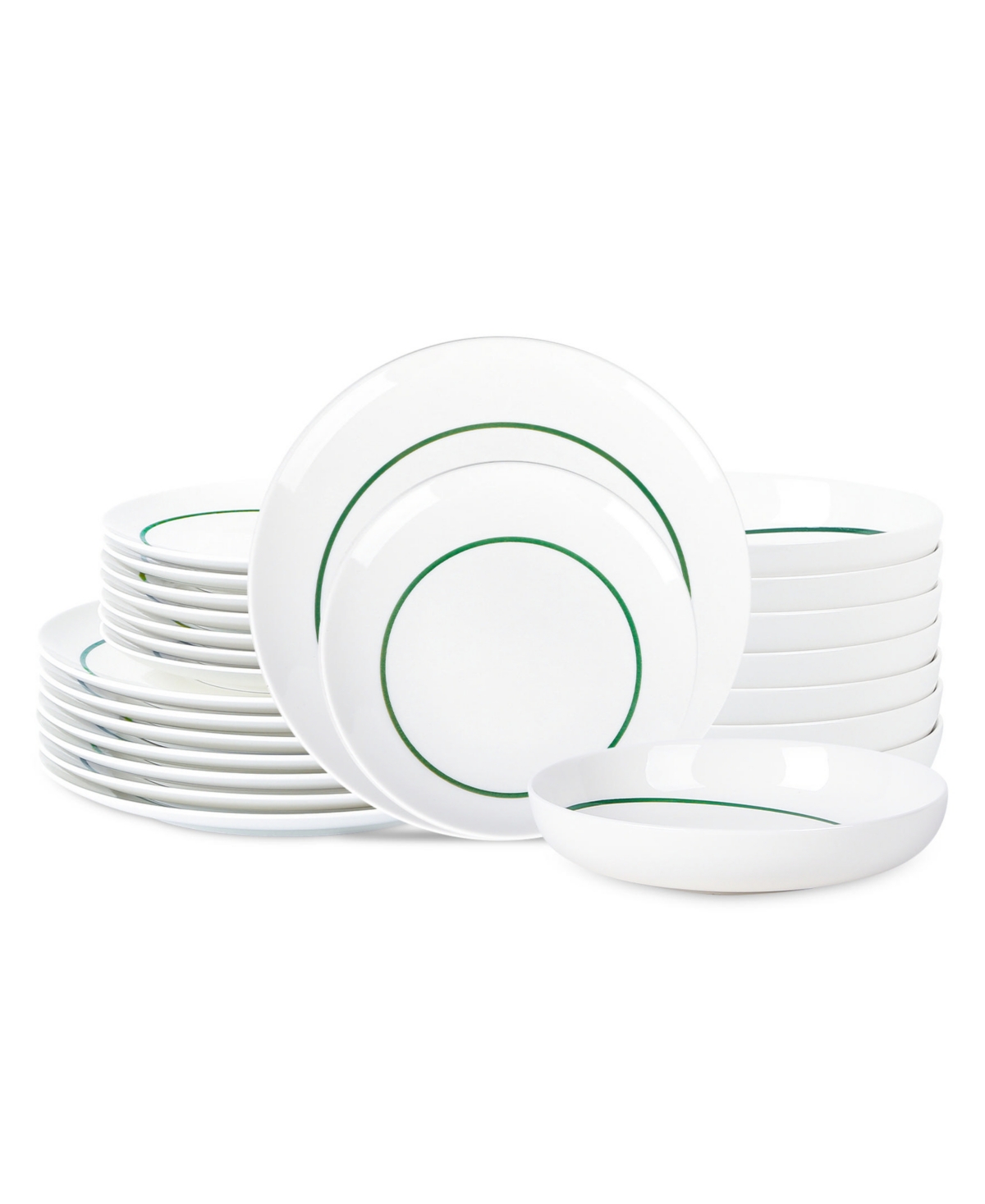 Luna 24 Pc. Dinnerware Set, Service for 8 - Blue