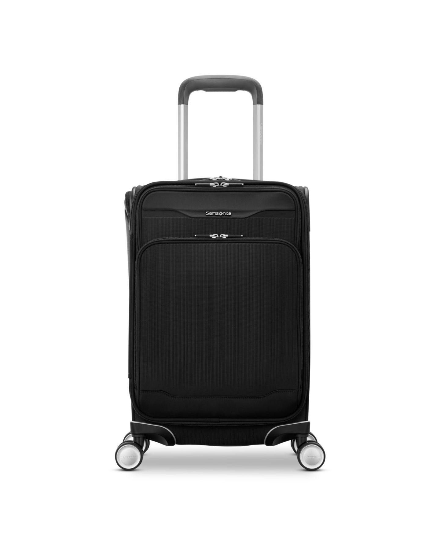 Чемодан Samsonite Silhouette 18 Softside Carry-on Spinner, цвет: Чёрный — фото 2