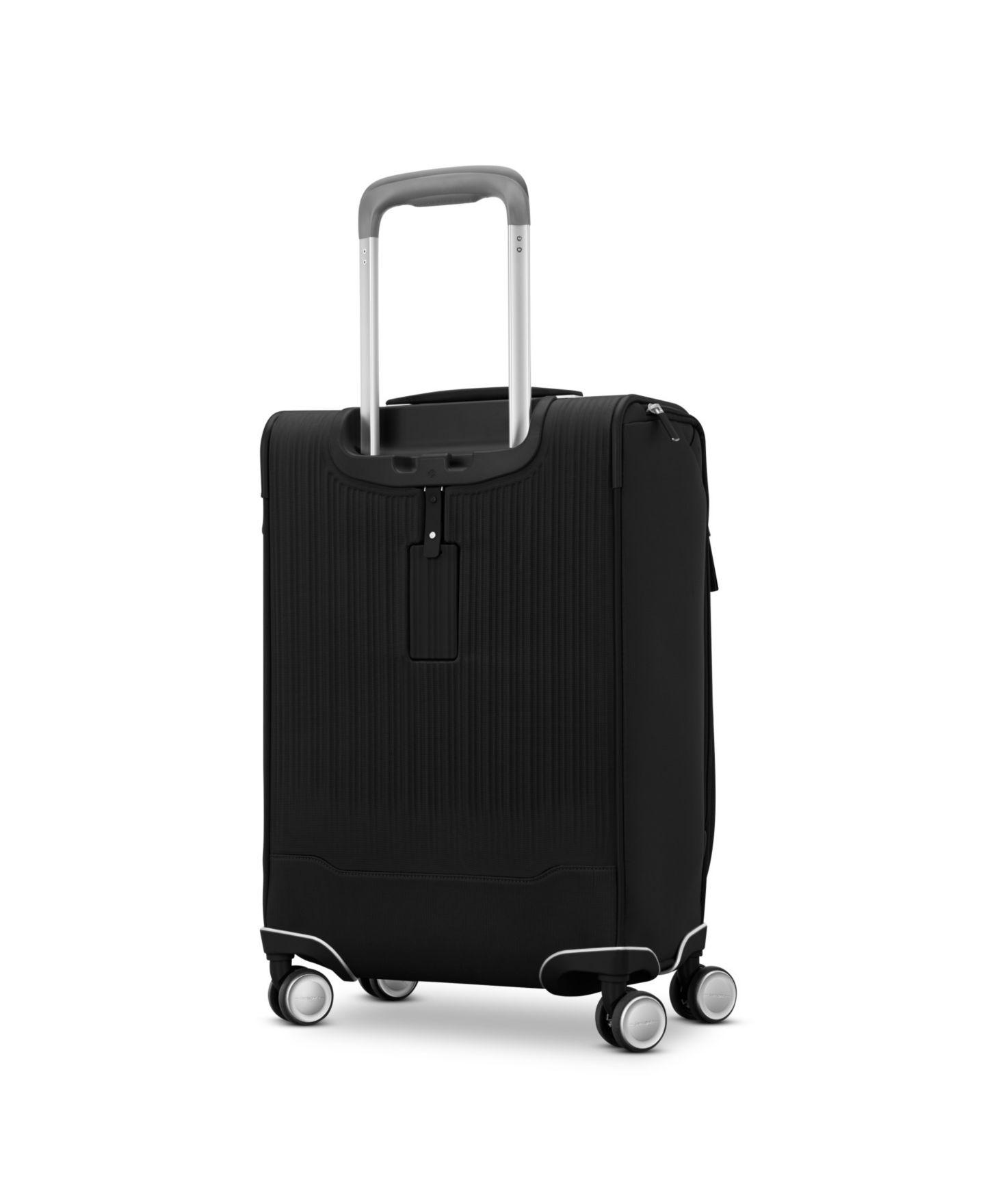 Чемодан Samsonite Silhouette 18 Expandable Softside Carry-on Spinner, цвет: Чёрный — фото 3