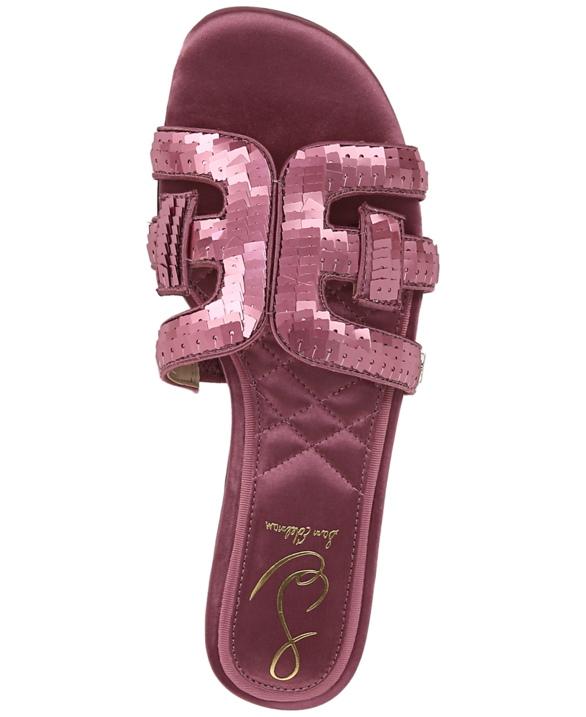 Sam Edelman Bay Glamour Slide Sandal Elderberry Fabric In Elderberry