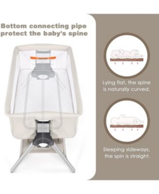 Portable Bedside Bassinet - Adjustable Height & Angle