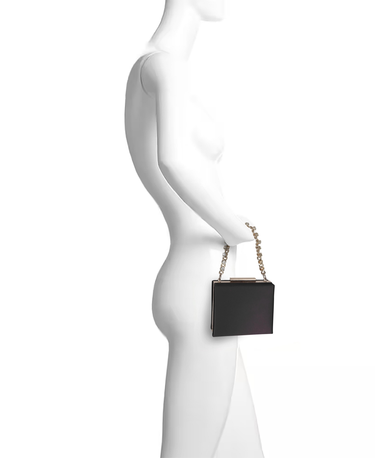 Jewel Badgley Mischka Woman's Billie Mini Satin Box Clutch