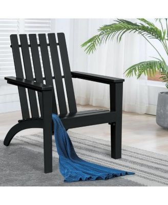 Indoor/Outdoor Acacia Wood Adirondack Lounge Armchair Durable and Comfortable Seating