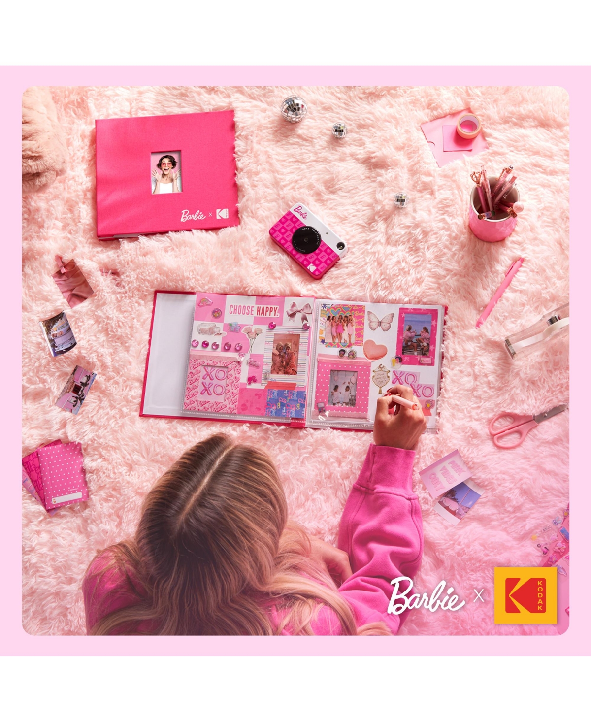 Kodak Barbie x Printomatic 2x3 Instant Print Camera, 5MP Portable Instant Camera - Iconic Style