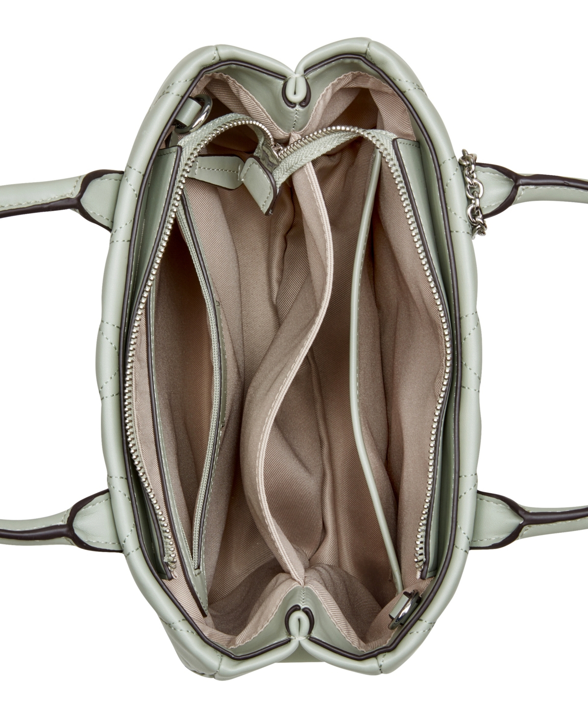 Nine West Designer Rue Medium Satchel Bag In Celadon