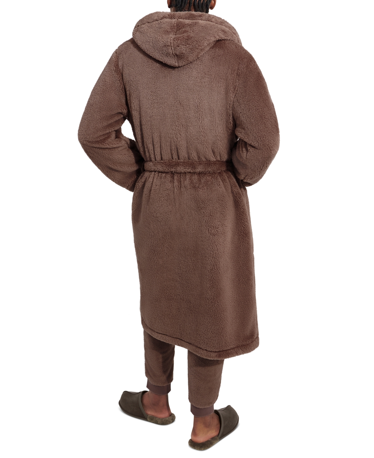 Ugg Men's Fleece Hooded Robe In Allspice