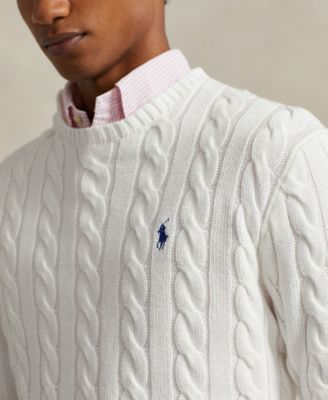 Men's Cable-Knit Cotton Sweater
