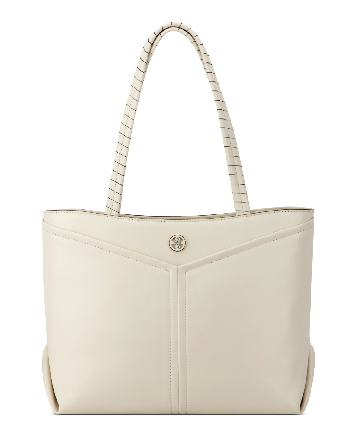 Nine West Erina Triple Compartment Tote Bag In Chic Cream