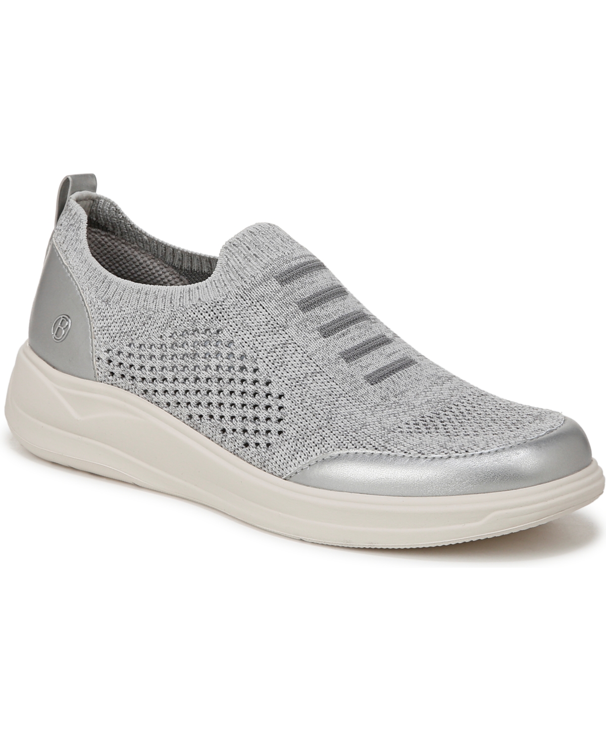 Bzees Women's Timeless X-training Inspired Washable Sneakers In Graphite Knit Fabric