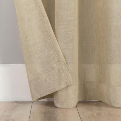 Slub Textured Linen Blend Curtain