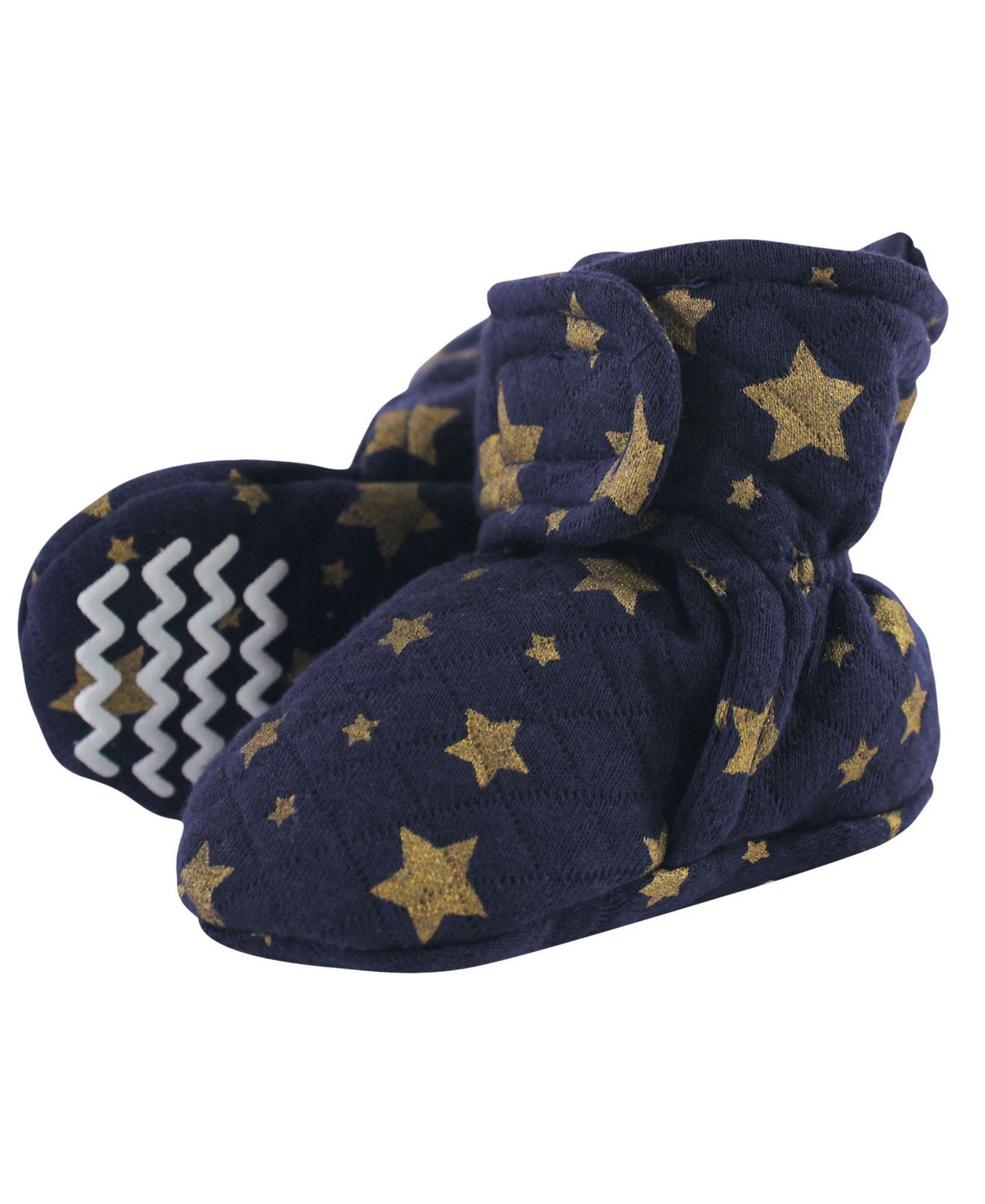 Детские ботинки Hudson Baby Unisex Cozy Quilted Unisex Bootie Pair для мальчиков-малышей, цвет: Металлик — фото 2