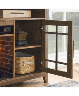 55 Inch Tv Media Stand With Electric Fireplace Kd Inserts Heater