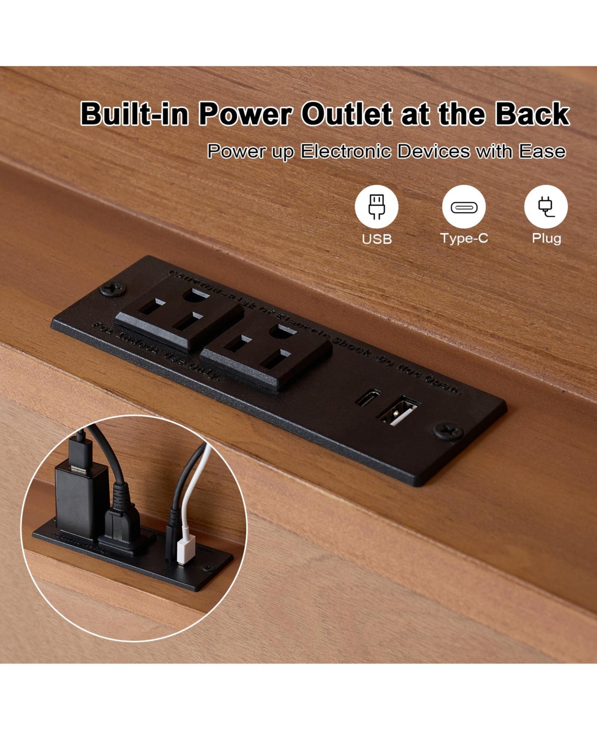 Hulala Home Penny Traditional Nightstand with Solid Wood Legs