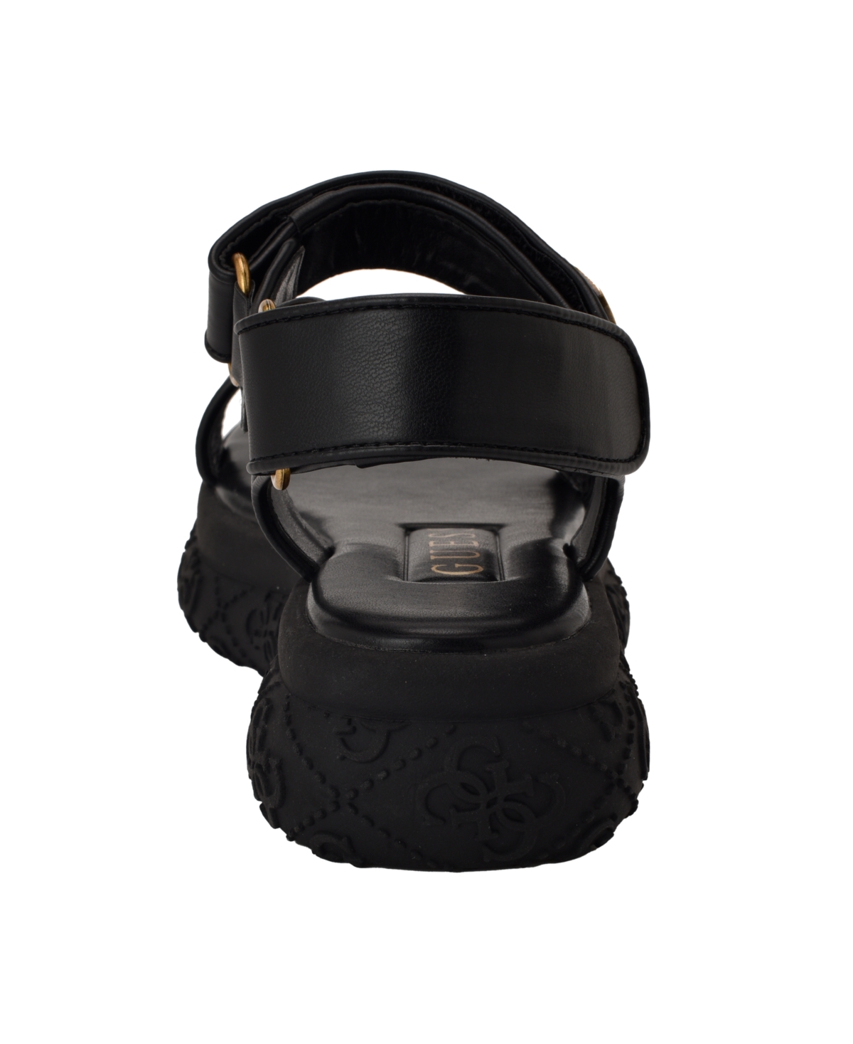 Guess Women's Lanara Quattro G Sport Platform Sandals In Black