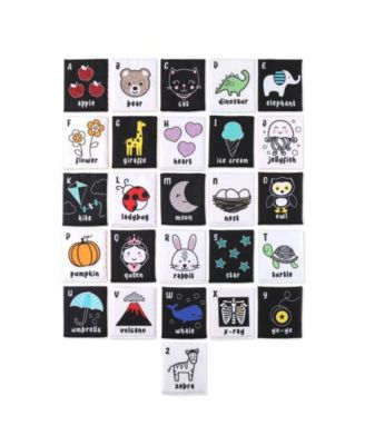 Toddler Soft Alphabet Cards with Cloth Storage Bag ABCs Learning Flash Cards, Best Early Educational Toys for 0 1 2 3 Years Old