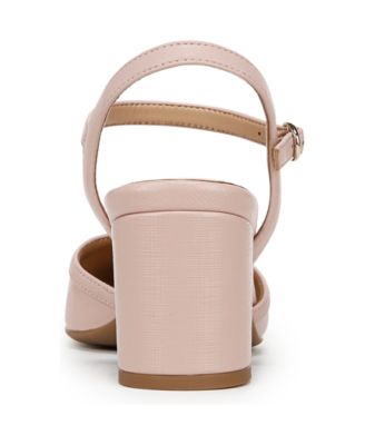 Wave Square Toe Ankle Strap Pumps