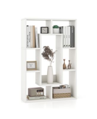 24" 7-Cube Geometric Bookshelf Modern Decorative Open Bookcase