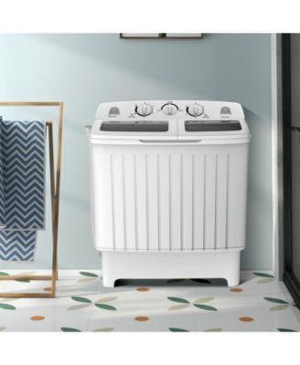 20 lbs Portable Washing Machine with Built-in Gravity Drain