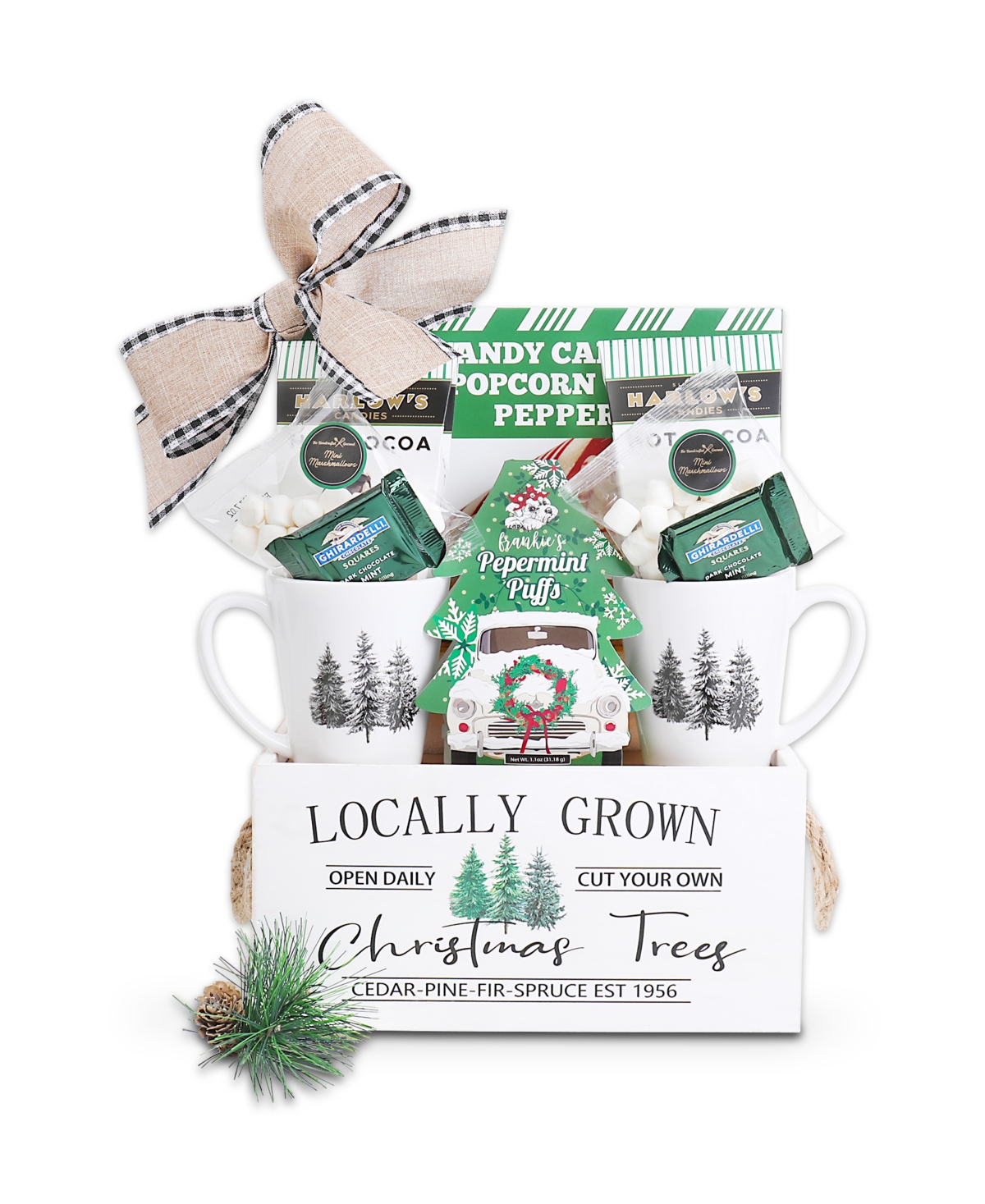 Alder Creek Gift Baskets Locally Grown Trees Gift Crate, 8 Piece
