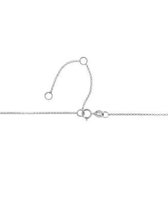 EFFY&reg; White Diamond (1/5 ct. t.w.) & Black Diamond (1/4 ct. t.w.) Pendant 18" Necklace in 14k White Gold