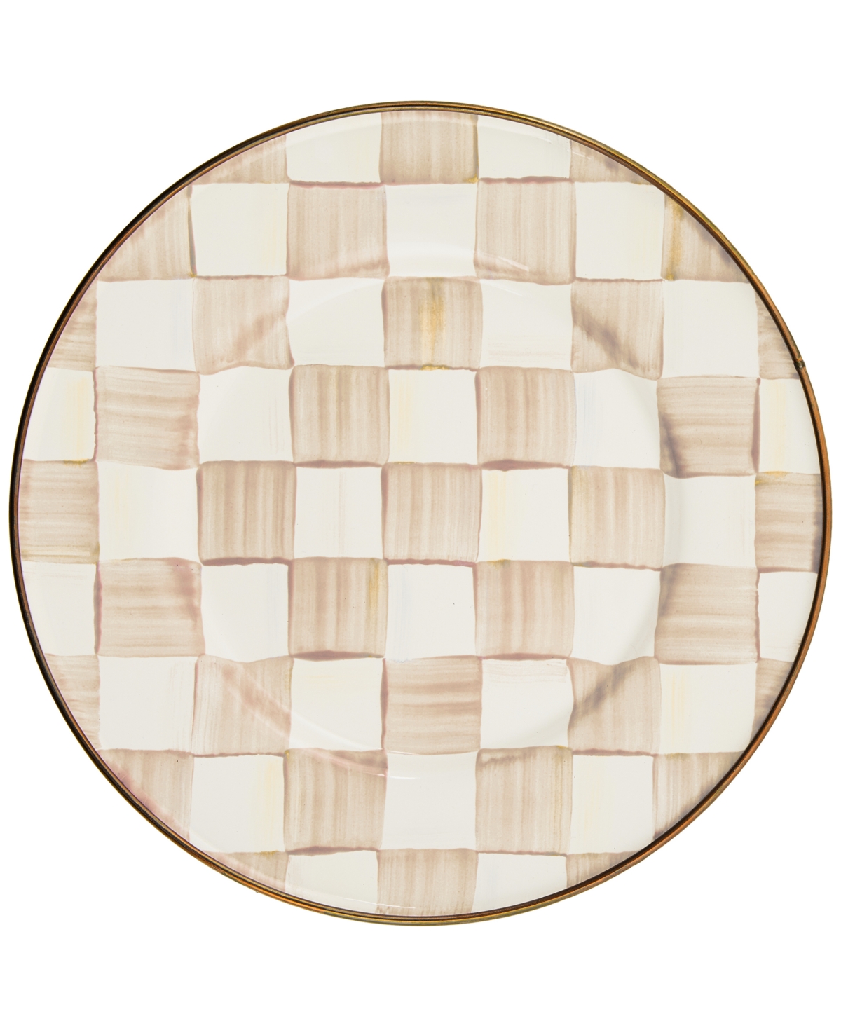 Shop Mackenzie-childs Mocha Check Salad Plate