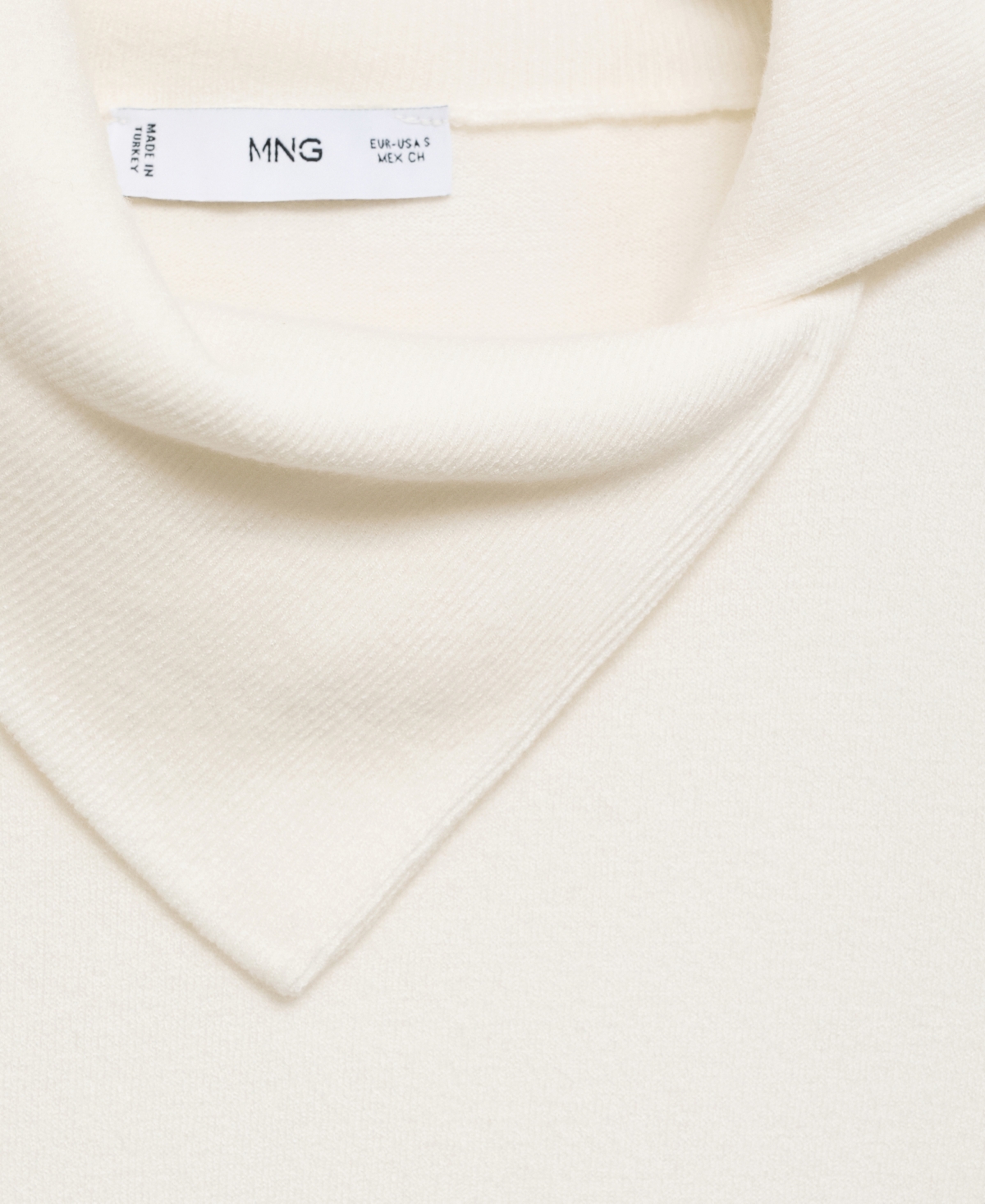 Mango Women's Camp-Collar Knit Sweater