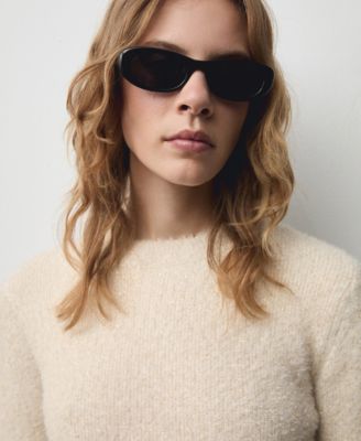 Women's Glitter Detail Long-Sleeved Sweater