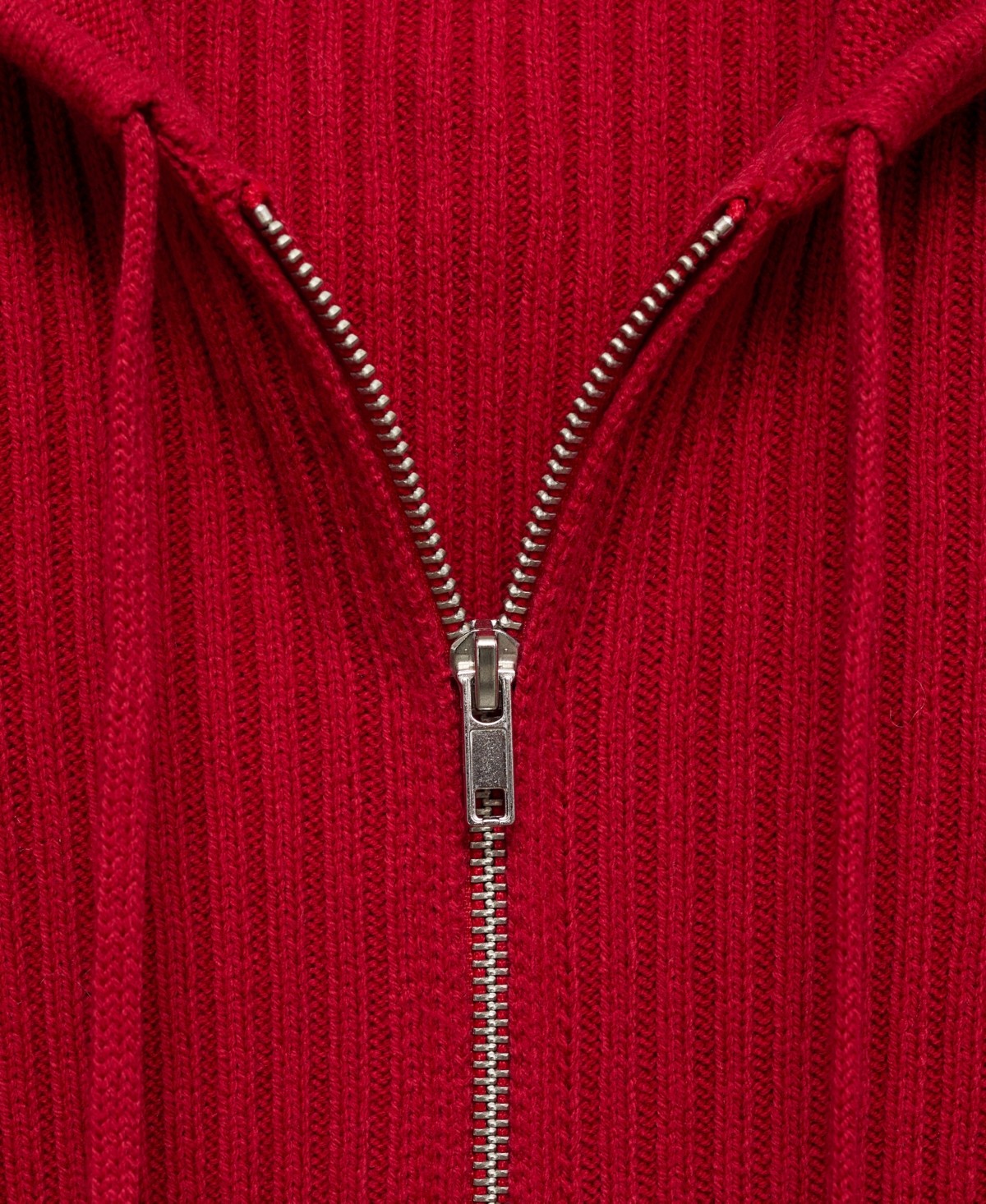 Mango Women's Ribbed Hooded Cardigan