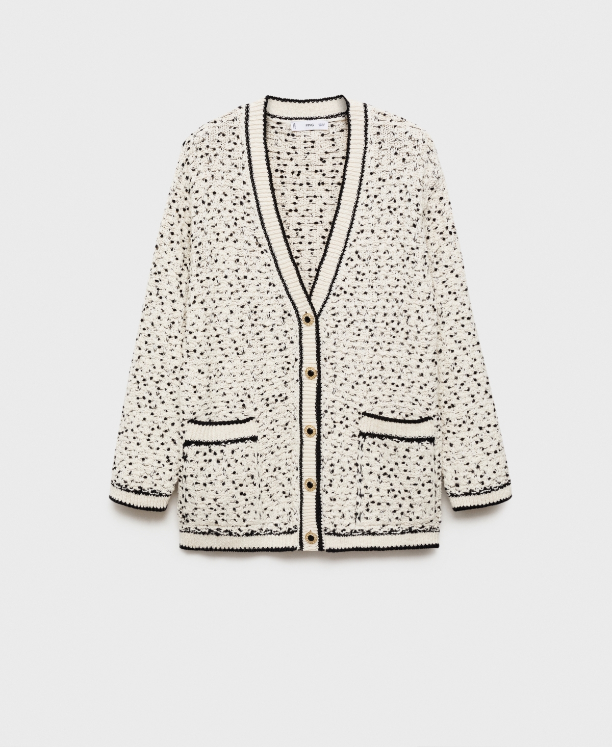 Mango Women's Flecked Oversize Cardigan