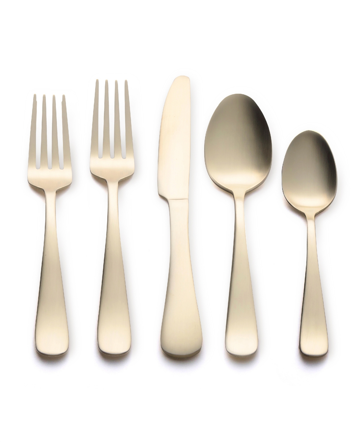 Kitchinox Alton Bay Gold Satin 45-pc. Flatware Set, Service For 8 In Gold
