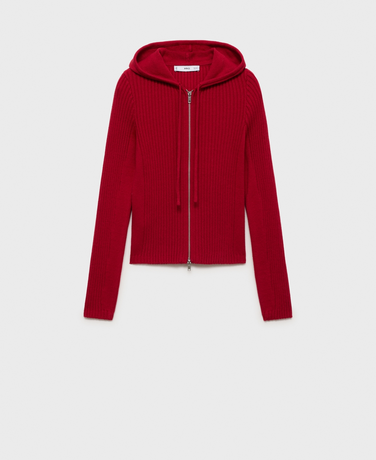 Mango Women's Ribbed Hooded Cardigan