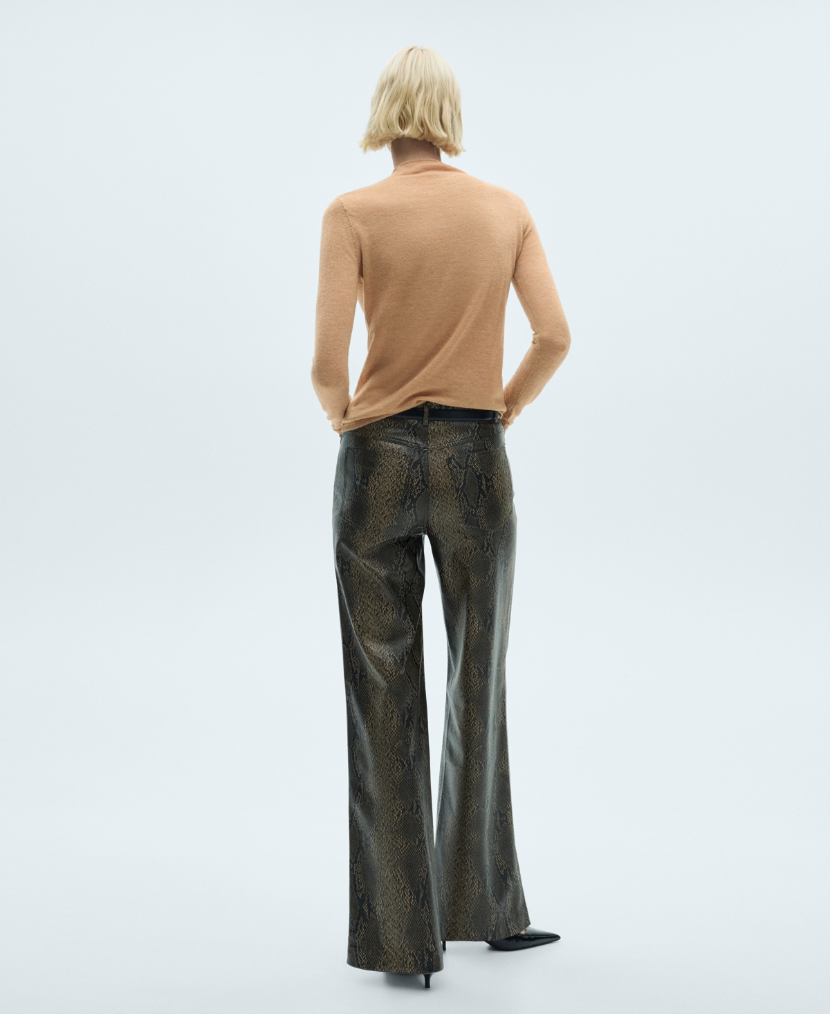 Mango Women's Perkins-Neck Fine-Knit Sweater