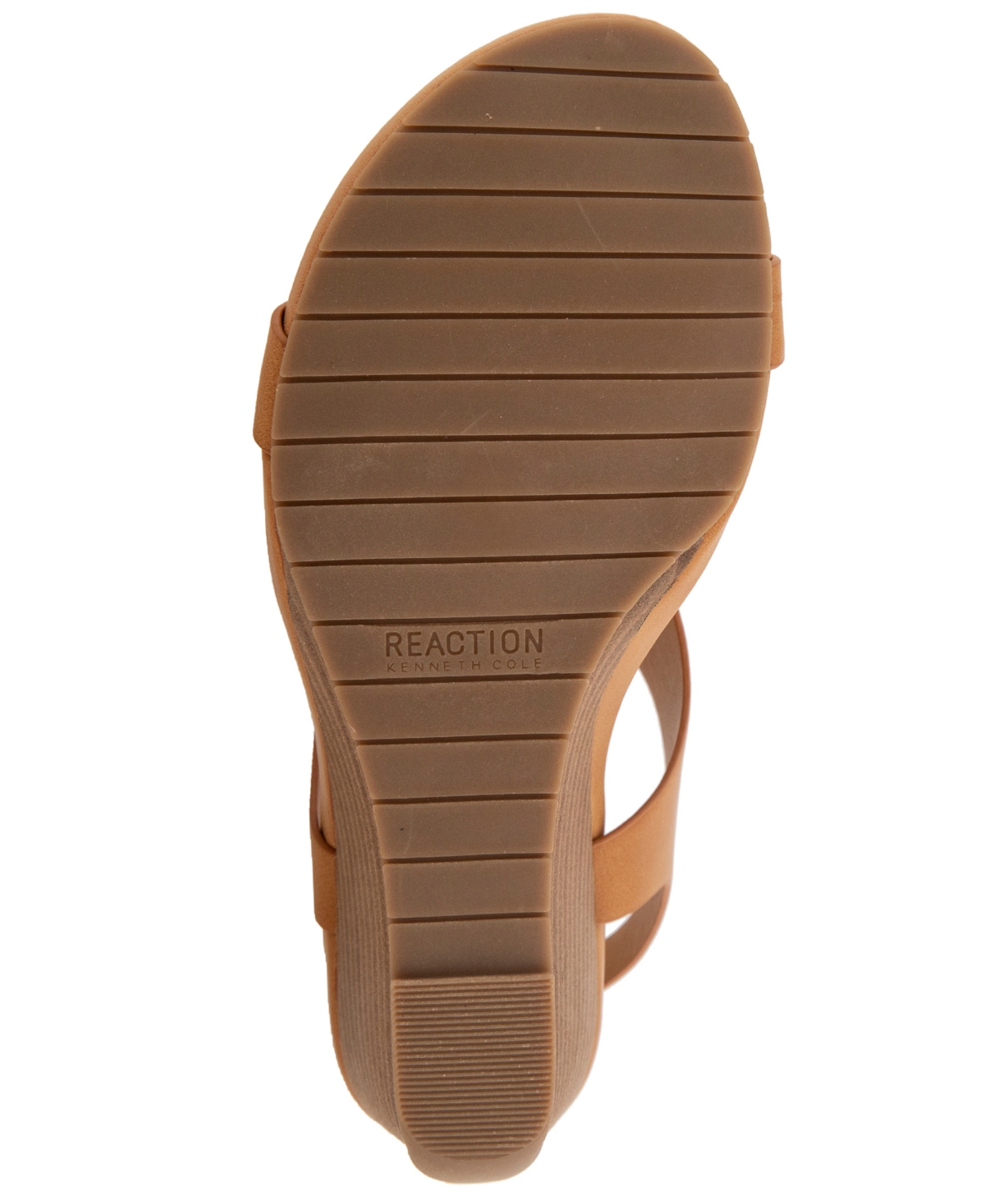 Kenneth Cole Reaction Women's Greatly Thong Almond Toe Wedge Sandals In Camel