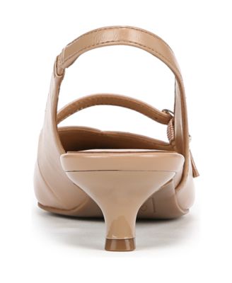 Women's Grayson Pointed Toe Kitten Heel Slingback Pumps