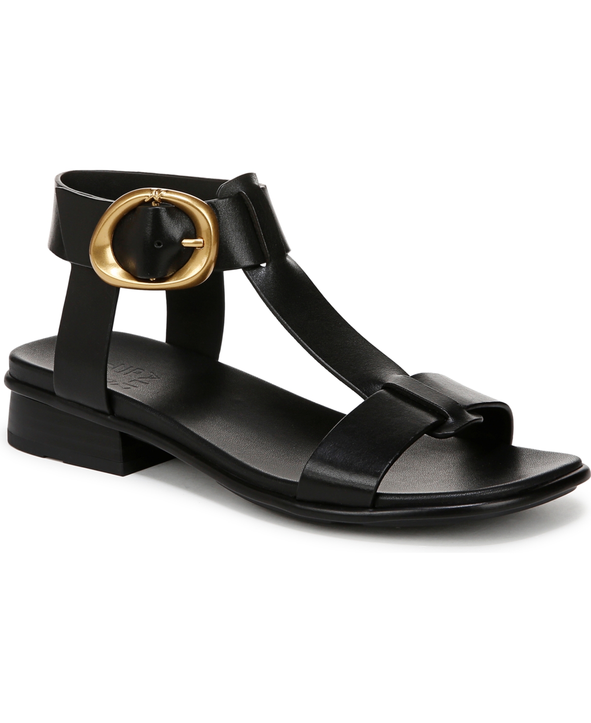 Naturalizer Brandy T-strap Sandal In Black Leather